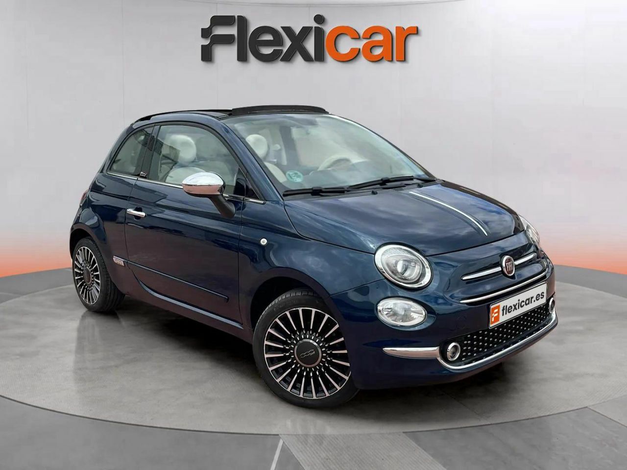 Fiat 500 azul  de segunda mano - fiat 500 2017 /