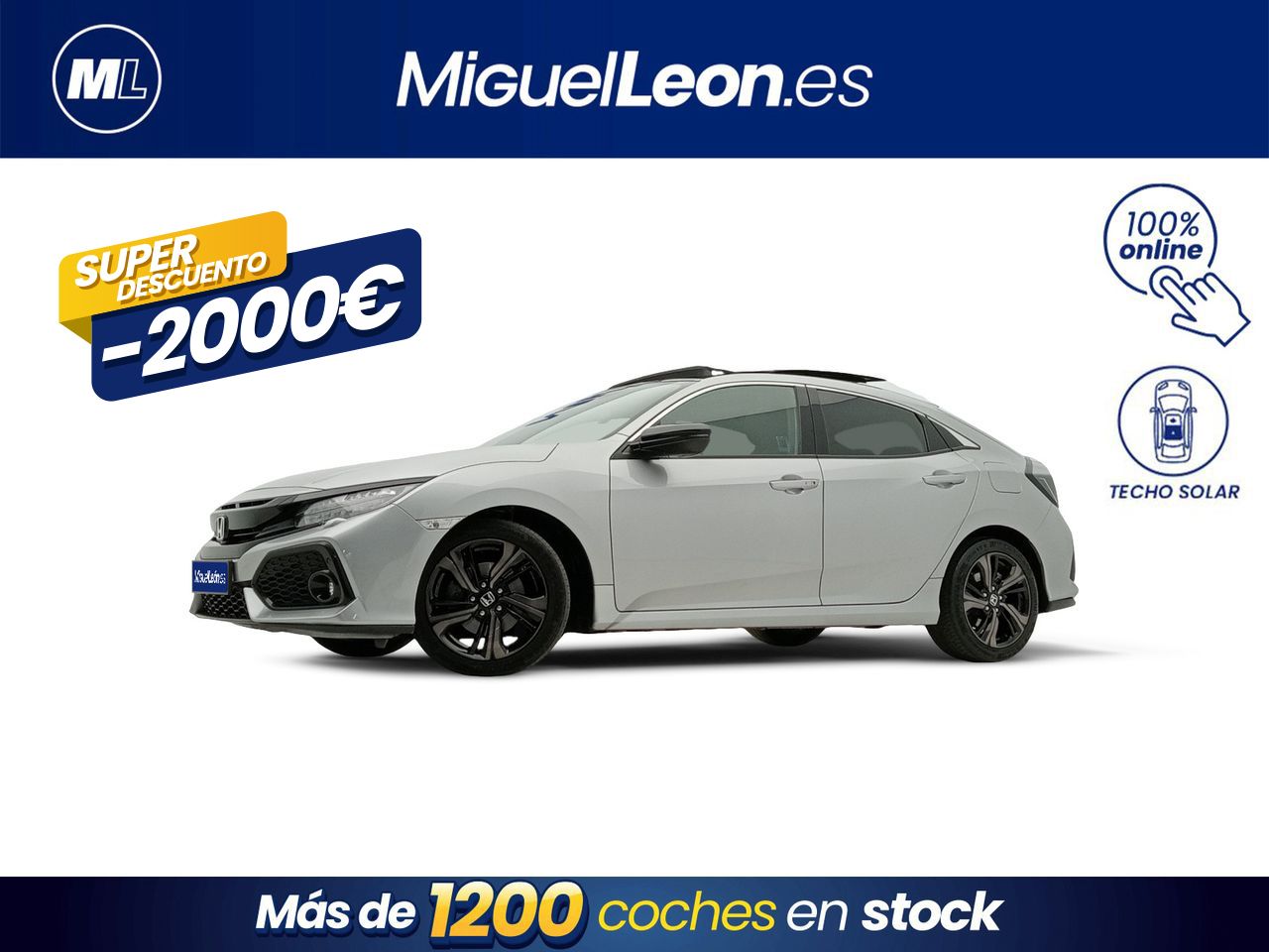 Honda civic gris 2018  de segunda mano - honda civic 2019 /