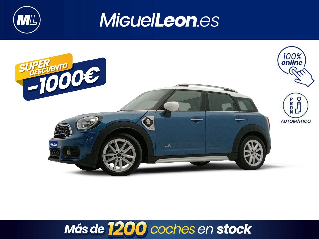 Mini cooper 2023 azul 5 plazas  de segunda mano - mini countryman 2019 /