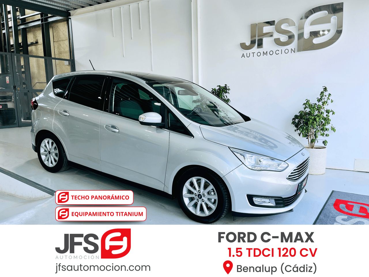 Ford c max con navegador  de segunda mano - ford c max 2018 /
