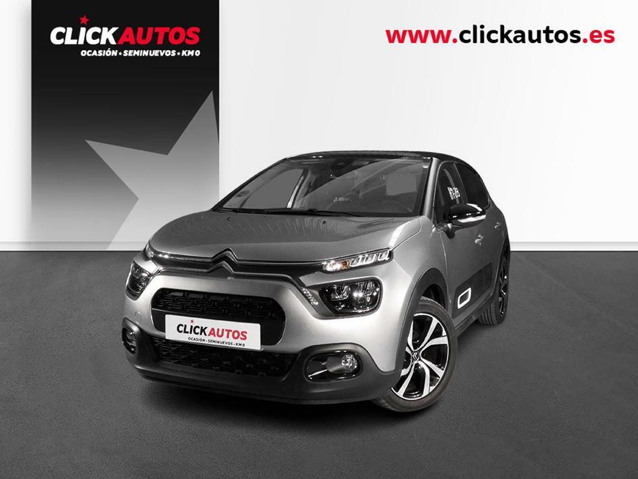 Citroen c3 gris  de segunda mano - citroën c3 2021 /