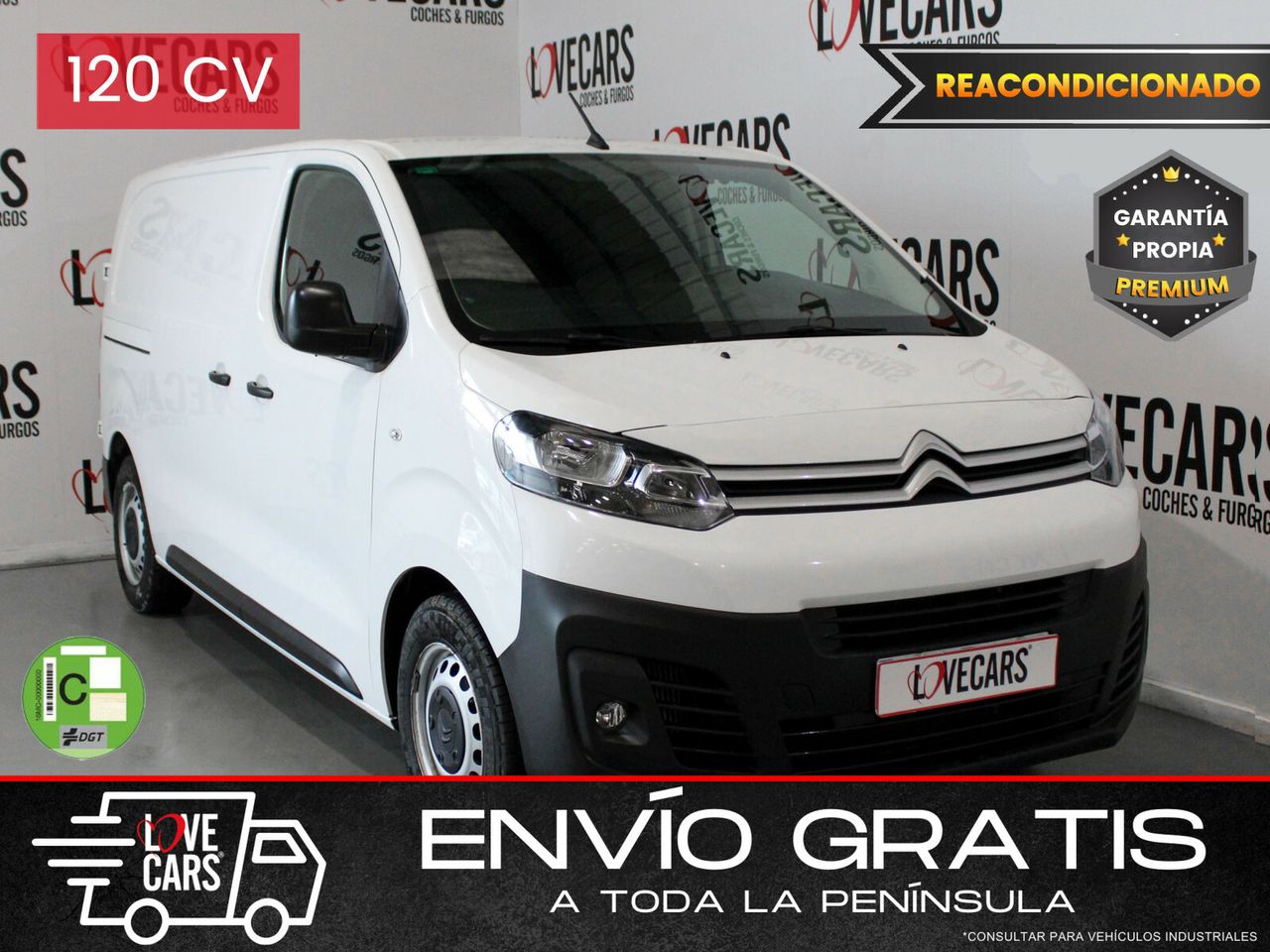 Volkswagen caddy 102 cv  de segunda mano - citroën jumpy 2021 /