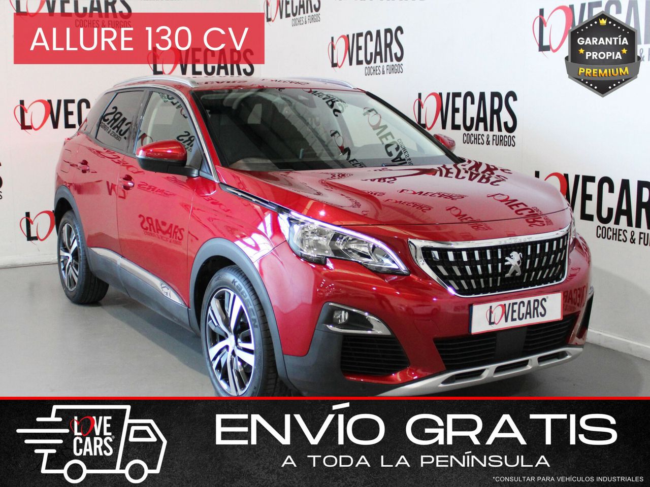 Peugeot 3008 2019 de color rojo  de segunda mano - peugeot 3008 2019 /