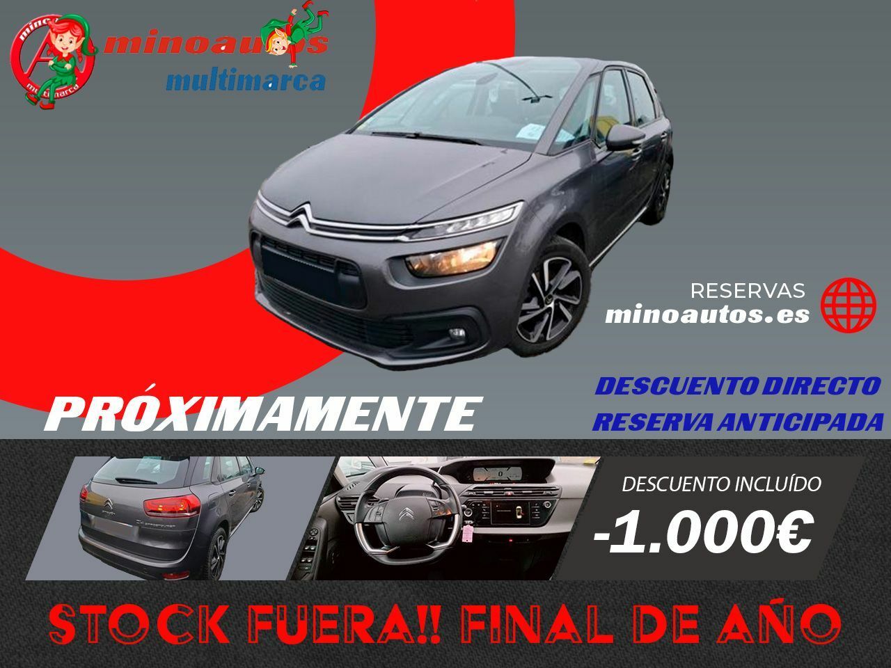 Parking coche  de segunda mano - citroën c4 spacetourer 2019 /