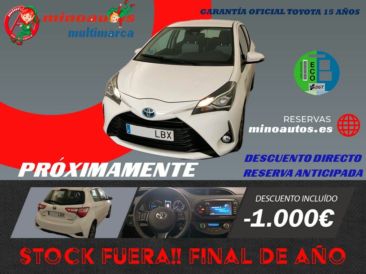Toyota yaris 2019 con 1 ano de garantia  de segunda mano - toyota yaris 2019 /