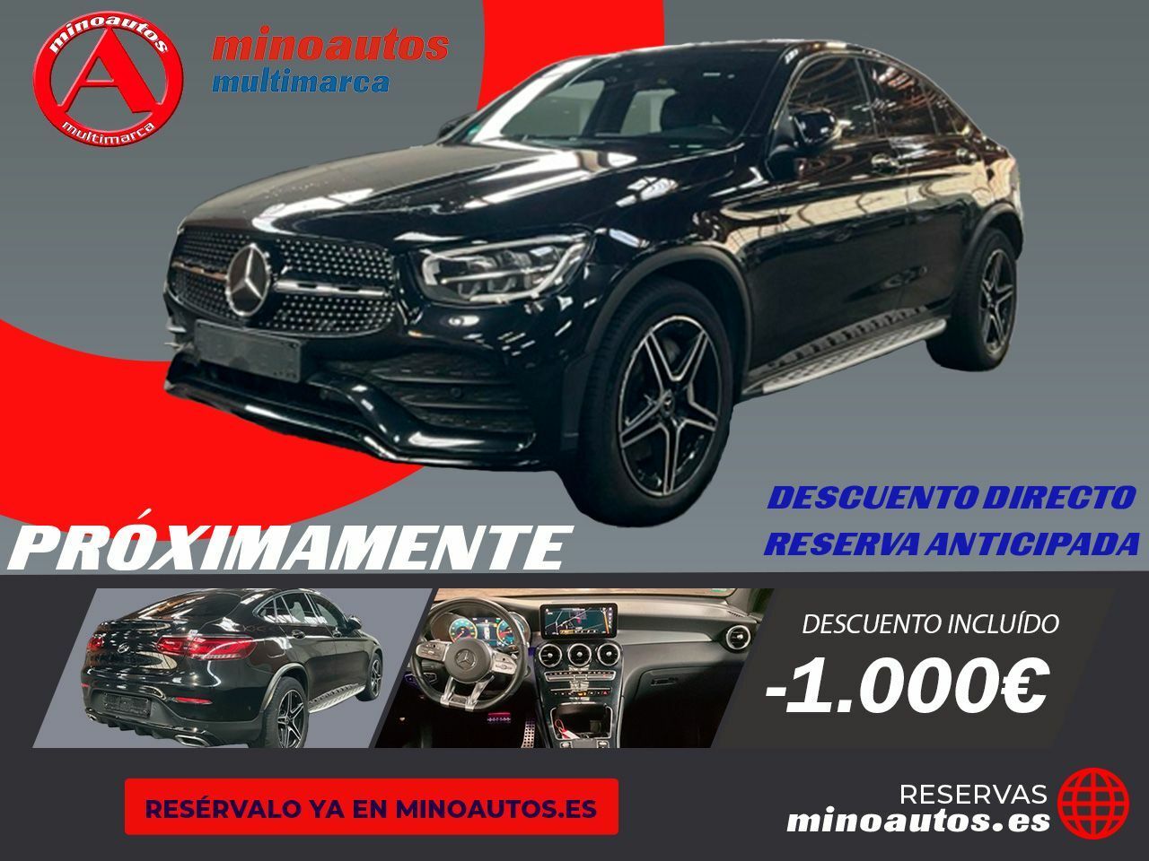 Torno  de segunda mano - mercedes glc coupé 2019 /