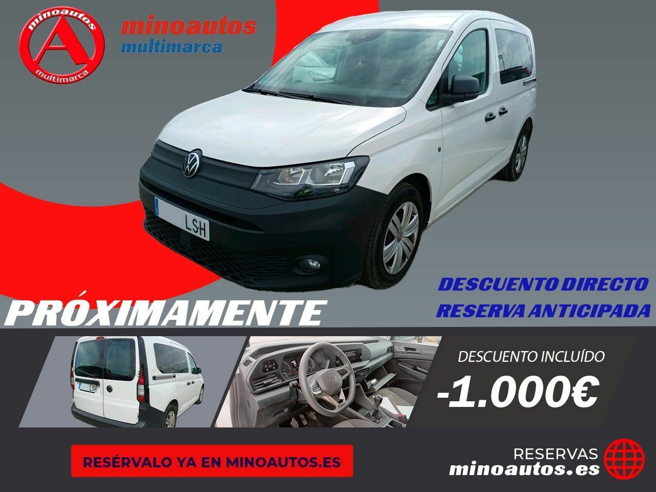 Volkswagen caddy 102 cv  de segunda mano - volkswagen caddy 2021 /