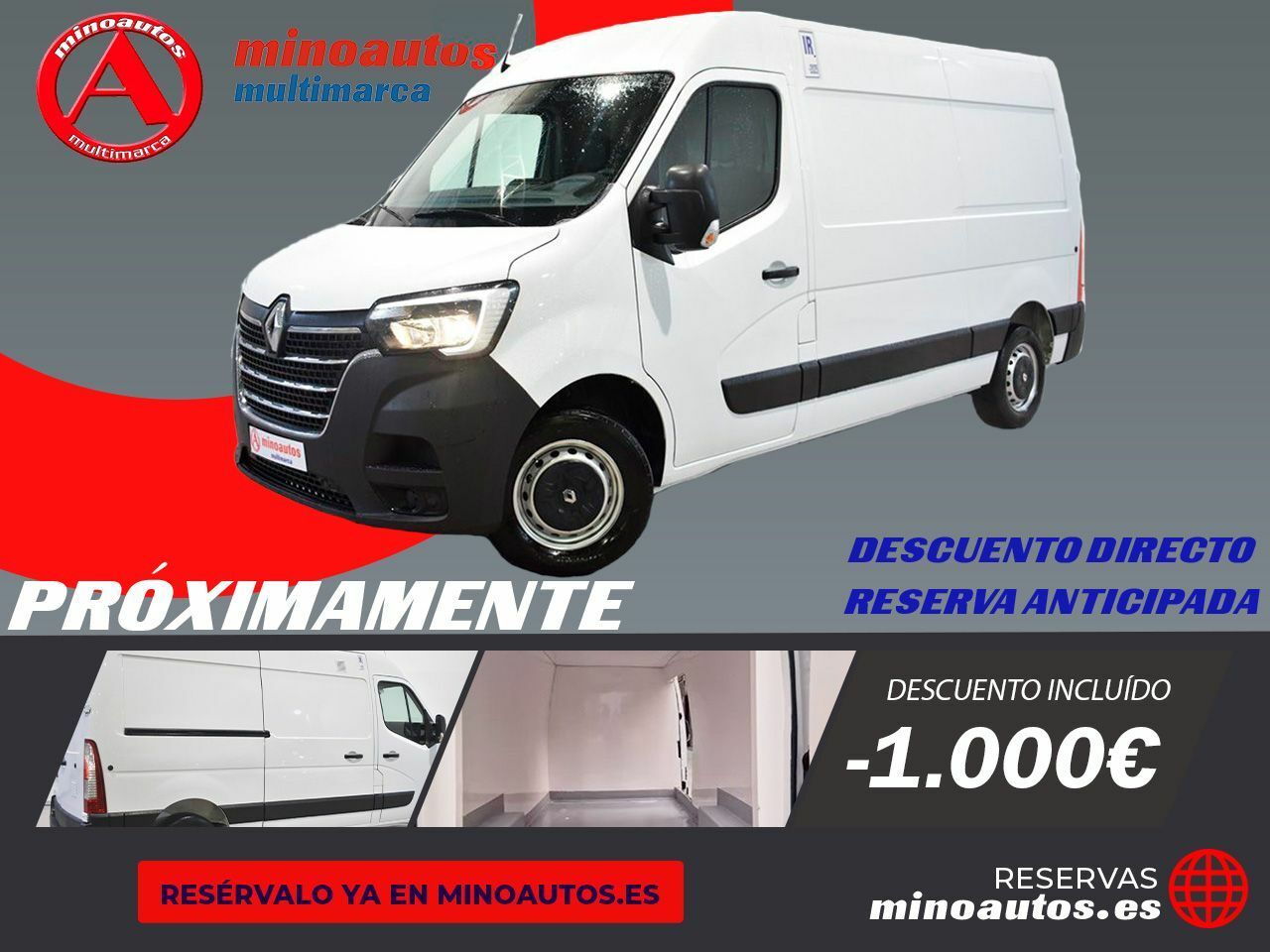 Furgon 6 plazas  de segunda mano - renault master 2020 /